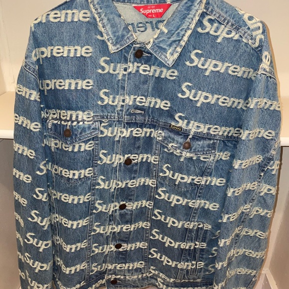 supreme frayed jacket